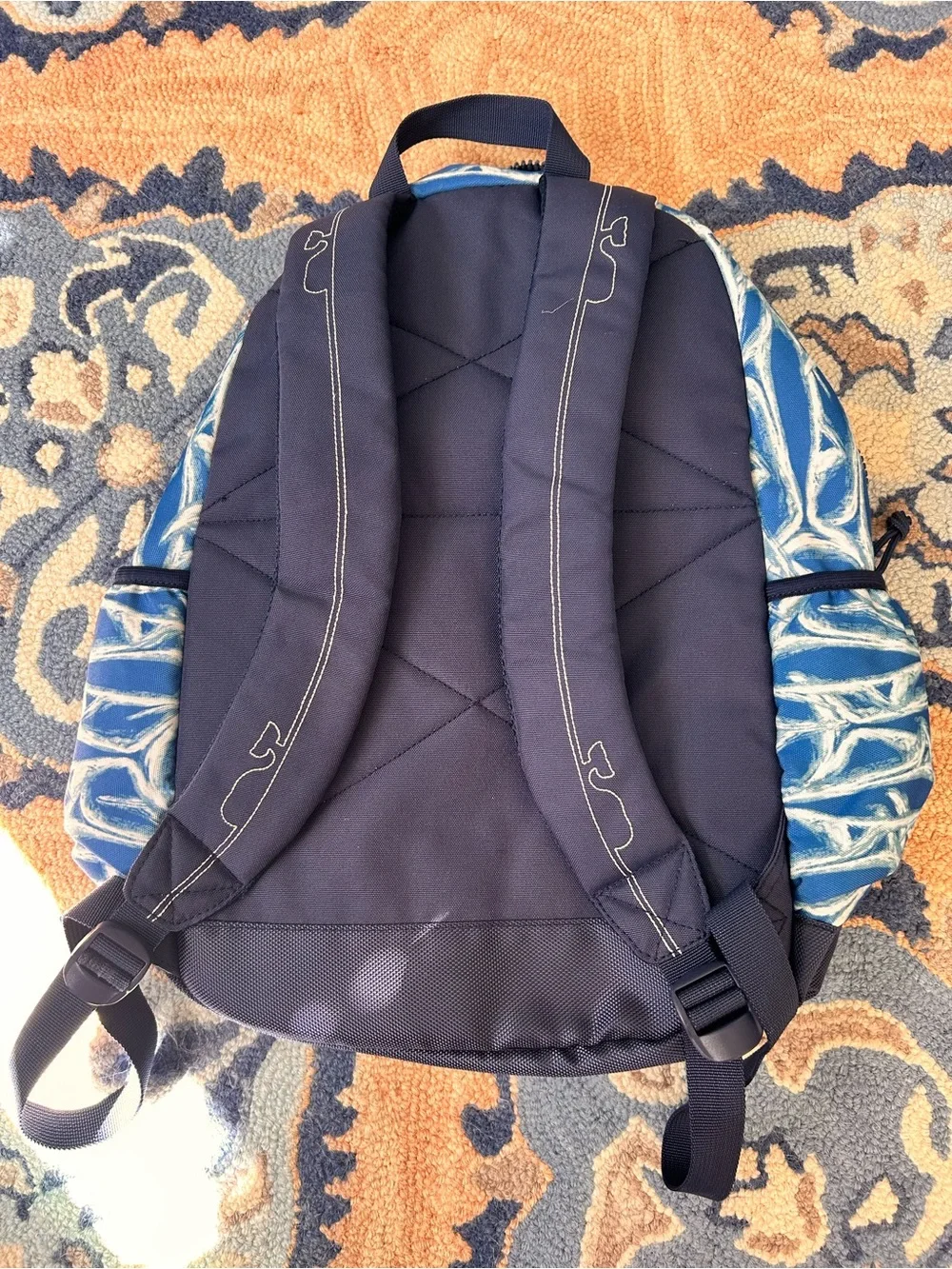 Vineyard Vines Blue Patterned “shark shadows” Backpack